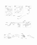 Controls Flywheel Brake Governor Spring Ignition Diagram and Parts List for 123672-0136-E1  Briggs and Stratton Engine